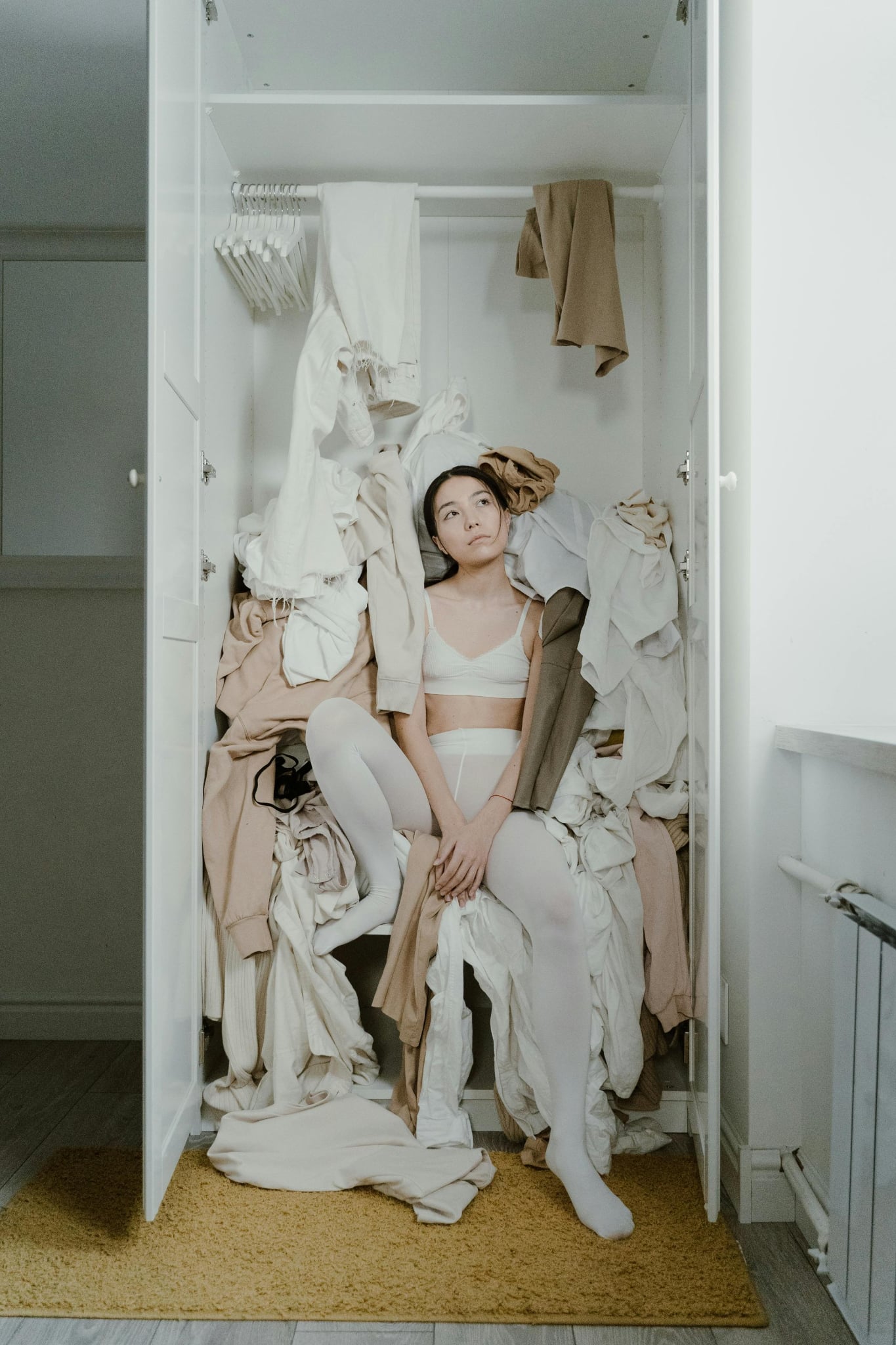 Cluttered closet